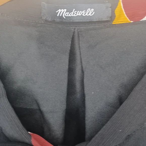 Madewell Black Dress with Colorful Floral Design - Picture 7 of 12